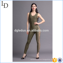 Sexy style adult one piece jumpsuit sleeveless bodycon jumpsuit